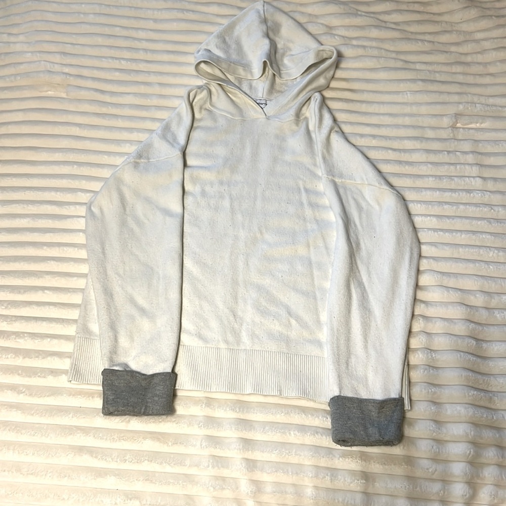 Ladies L sweater. 51 rayon,30 polyester, 19 nylon.